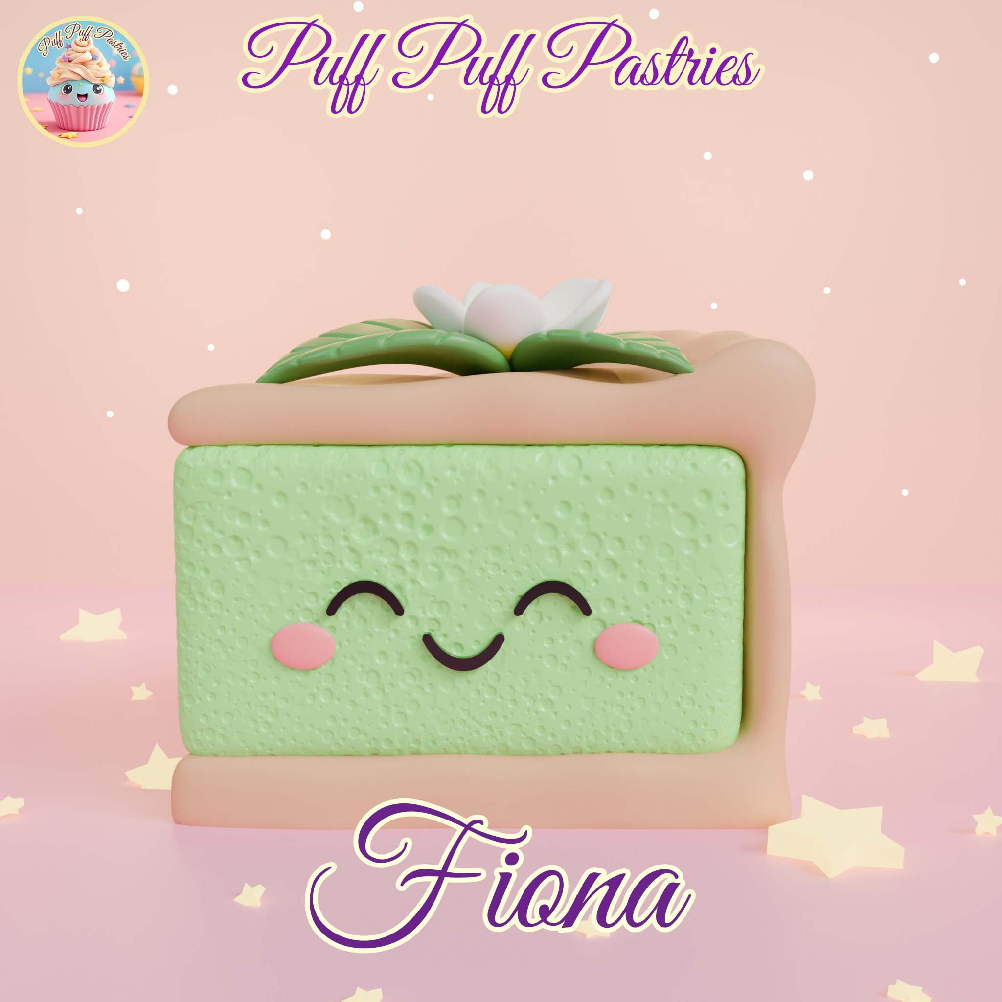 Kawaii Triangle cake Fiona